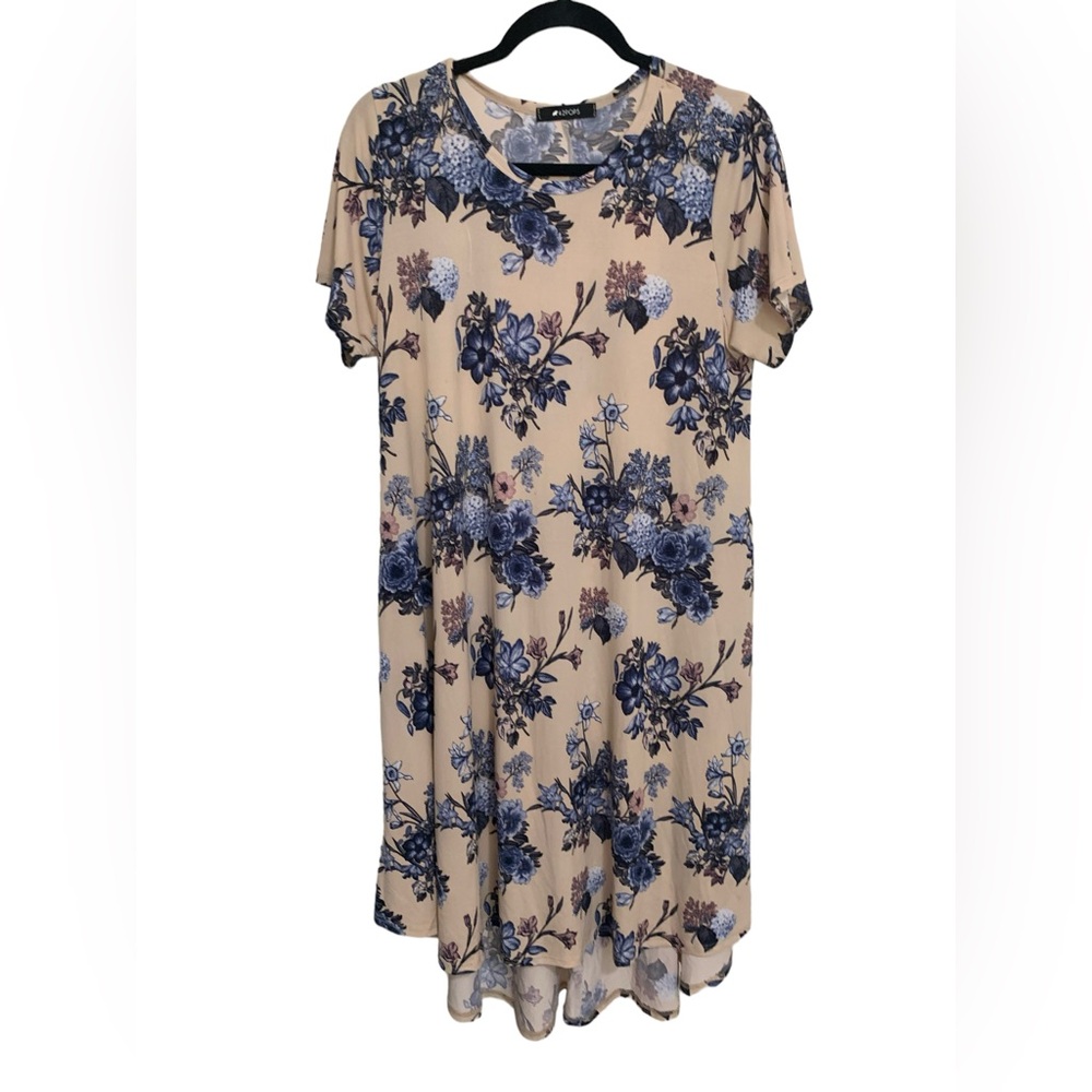 Floral high low dress.